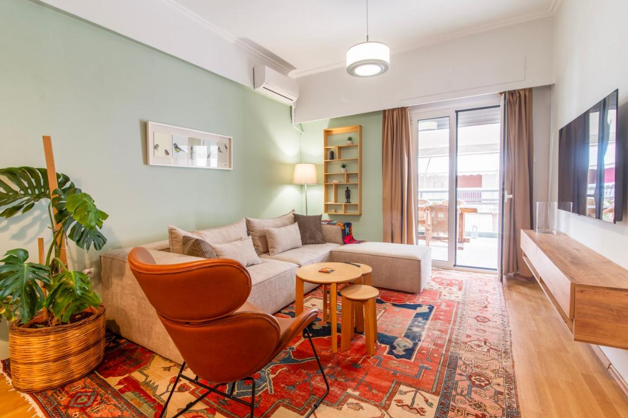 Stylish 2-Bedroom Apartment with Big Terrace in Athens