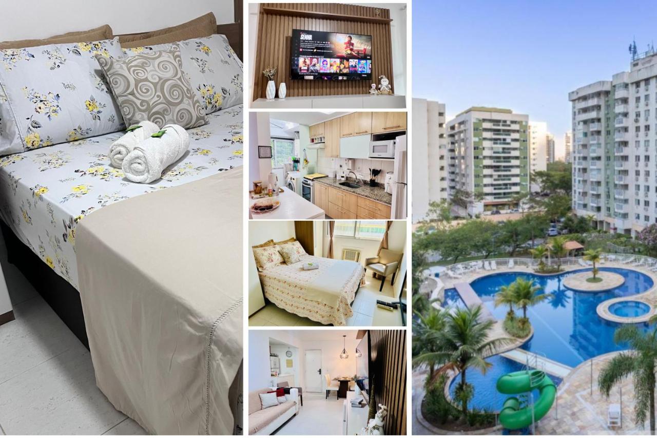 Apto 2 Quartos com Varanda em Frente ao RioCentro Barra Olimpica Wi-Fi Rapido Piscina Cozinha Completa e Estacionamento Portaria 24h Sala Homeoffice Brinquedoteca e Parquinho Infantil Ideal para Grupos Familias e Hospedes a trabalho