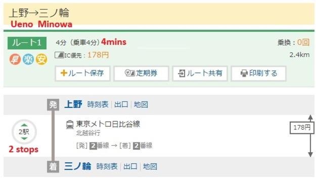 Minowa Sta Direct to Ueno - 4