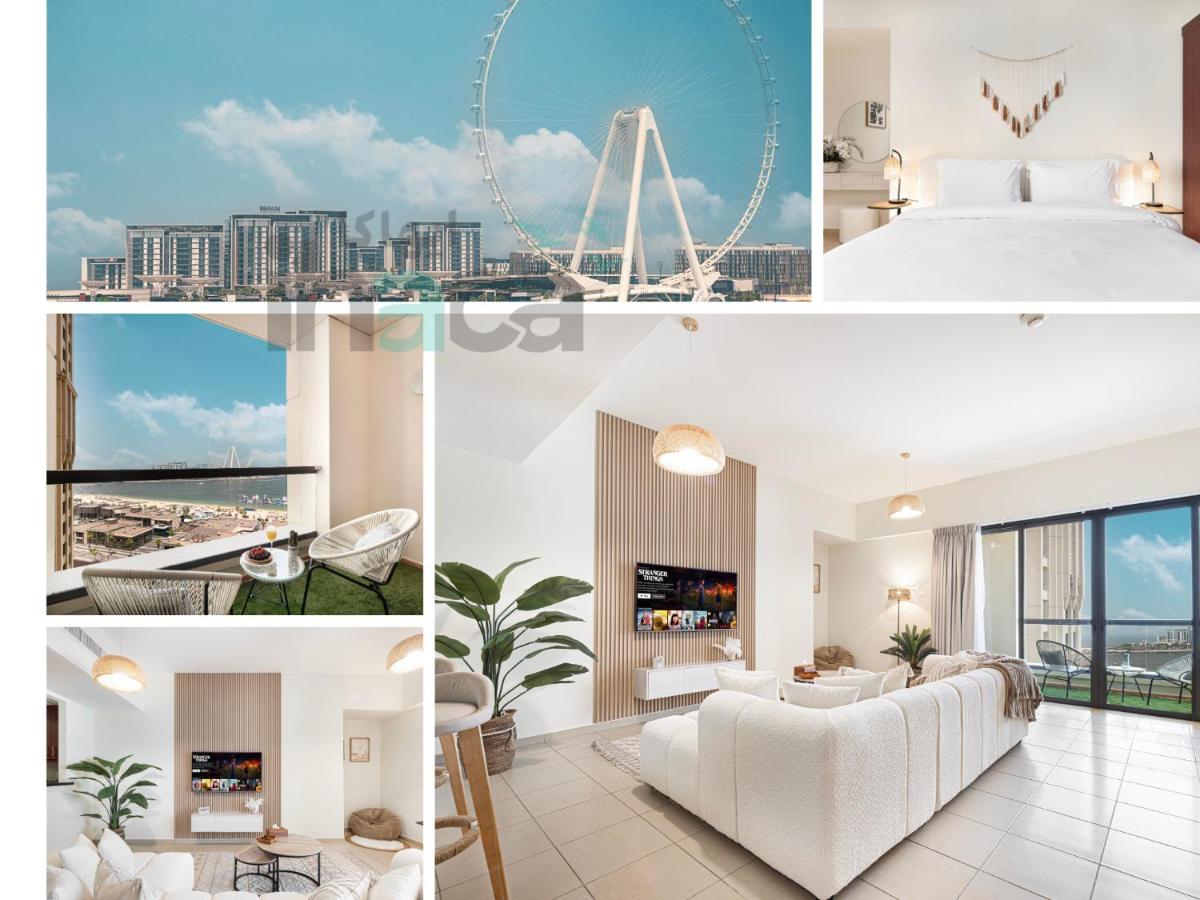 Boho Studio Beachfront Ain Sea View JBR Walk 1min - 2