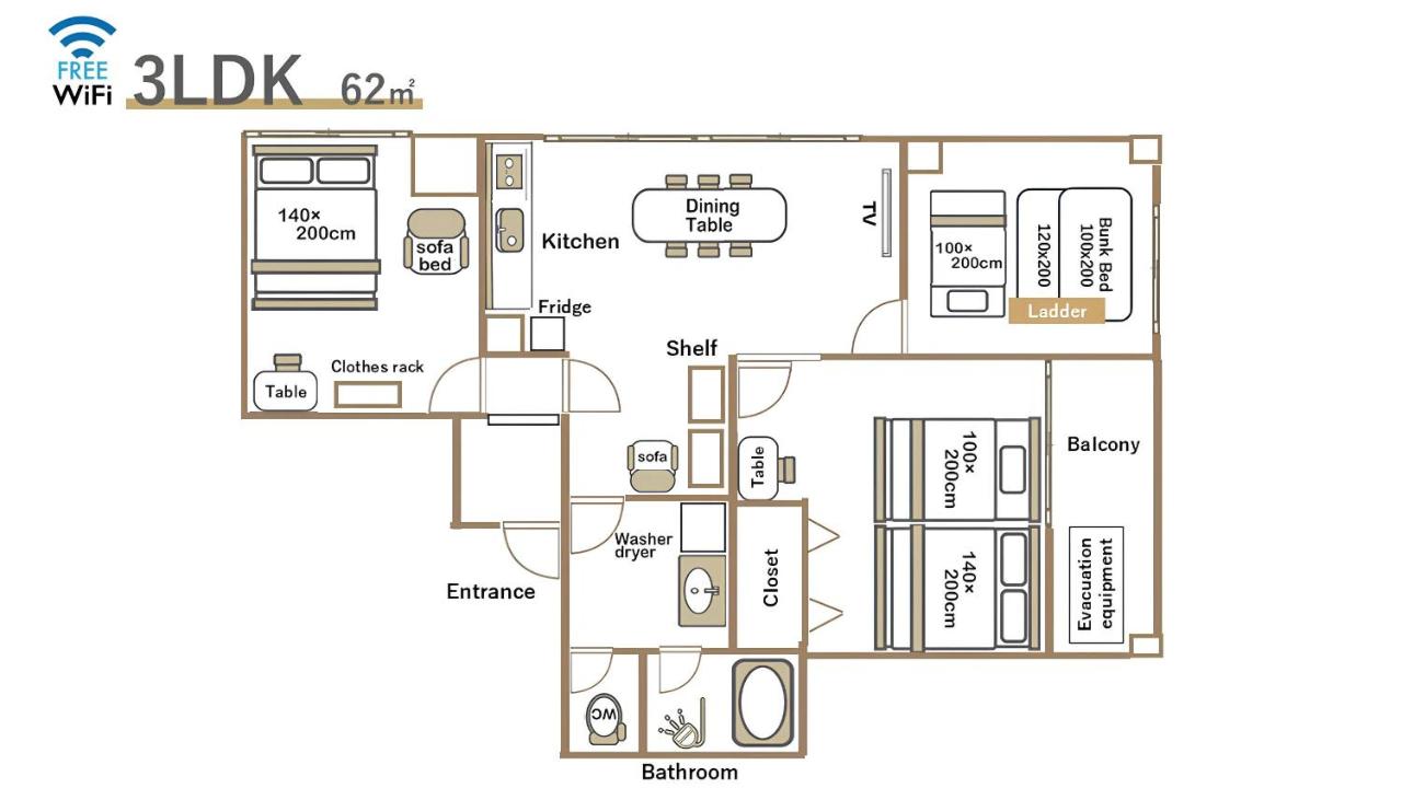 City Hotel Shinsaibashi Residence 2 - 5