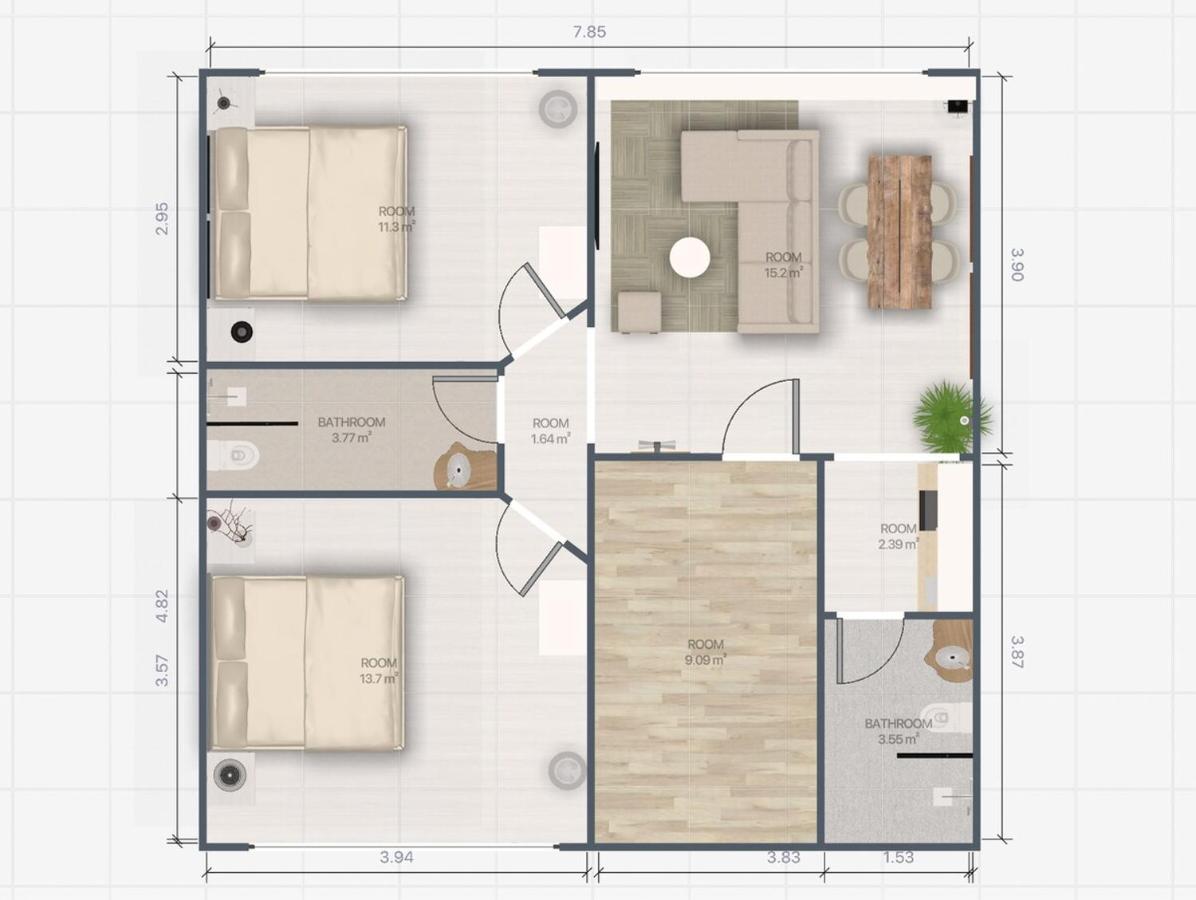 2 Bedroom for 4 guests Private in center of Sathorn - 5