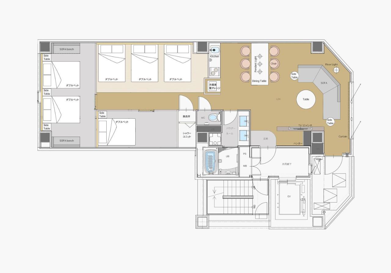 Apartment Hotel 11 Dotonbori4 - 5