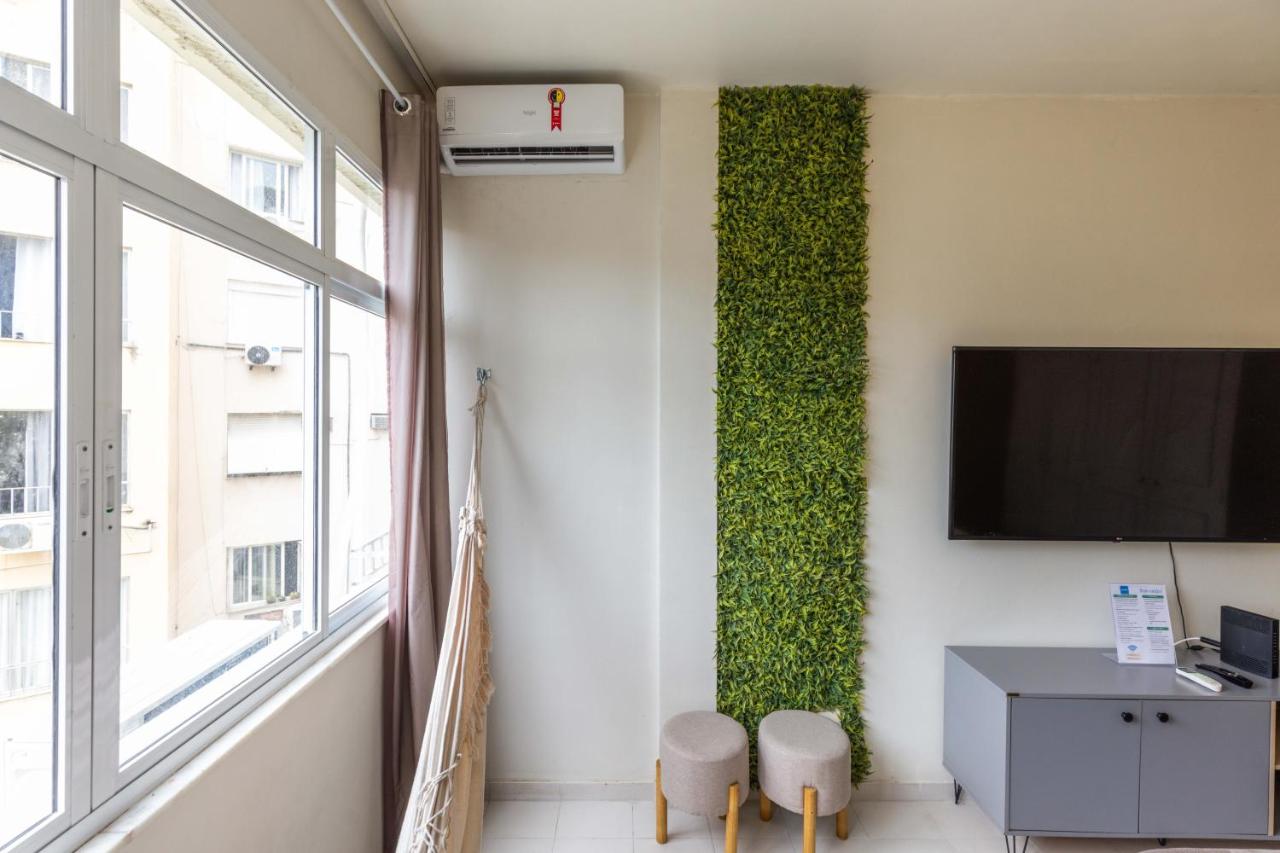 Studio Copa, portaria 24 horas a 270m da praia - 2