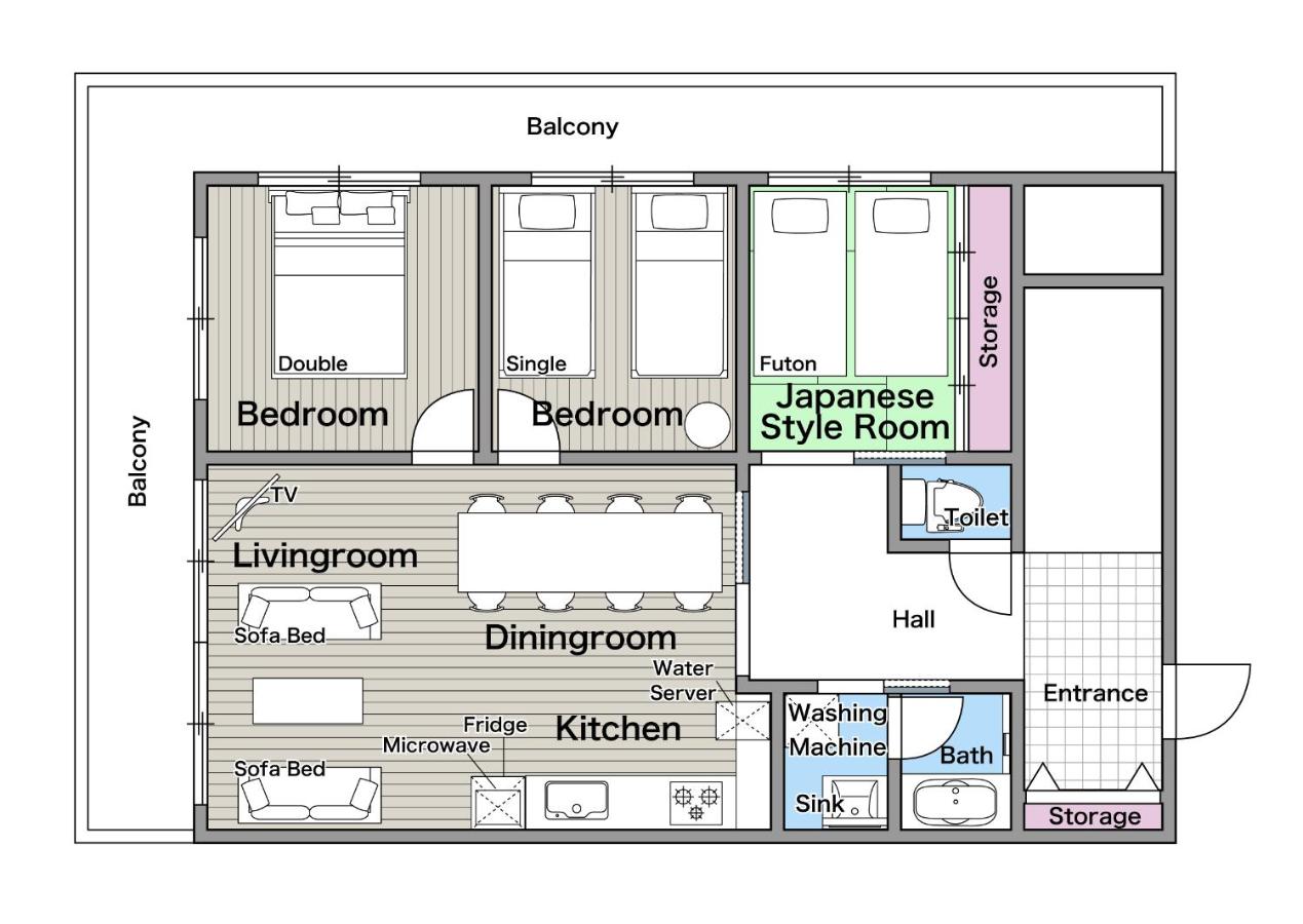 Namba Kuromon House 502 - 3