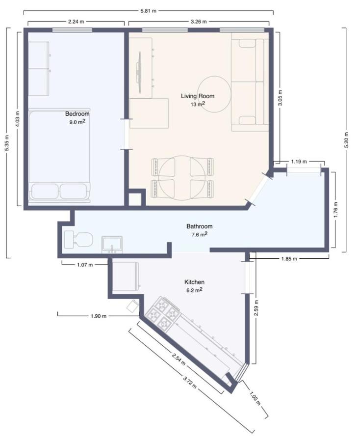Authentic Copenhagen Apartment for 4 Guests - 5