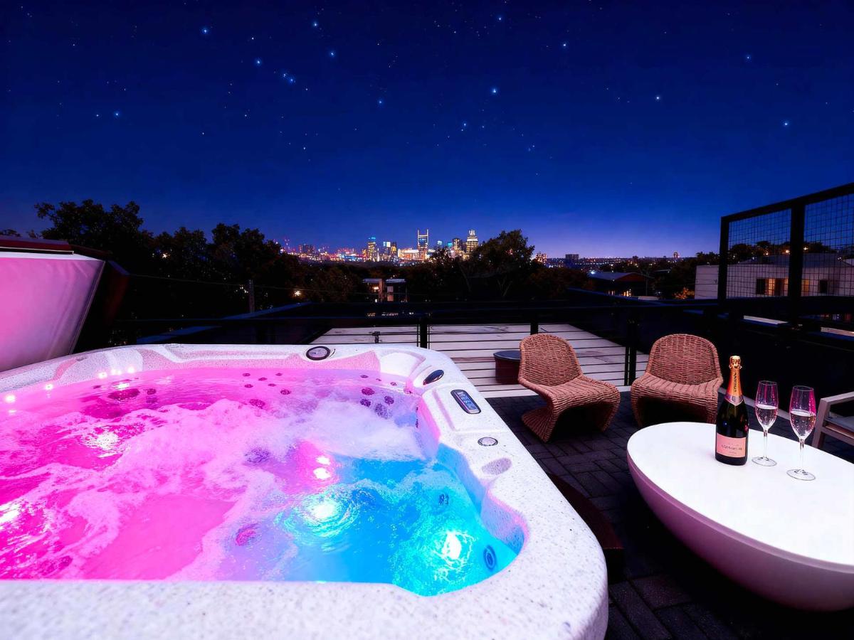 Rooftop Hot Tub Fire Pit 8BR Near Broadway - 2