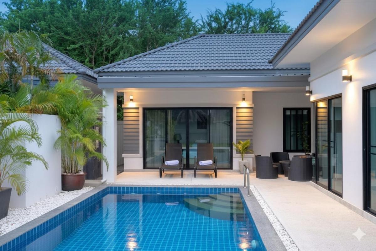 Modern pool villa nature and beach Pak Nam Pran - hua hin