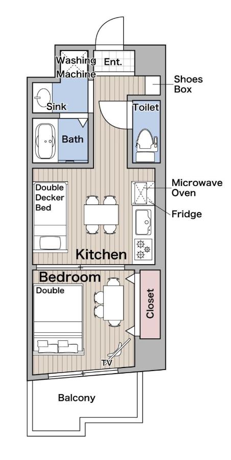 Hotel Namba East 504 - 3