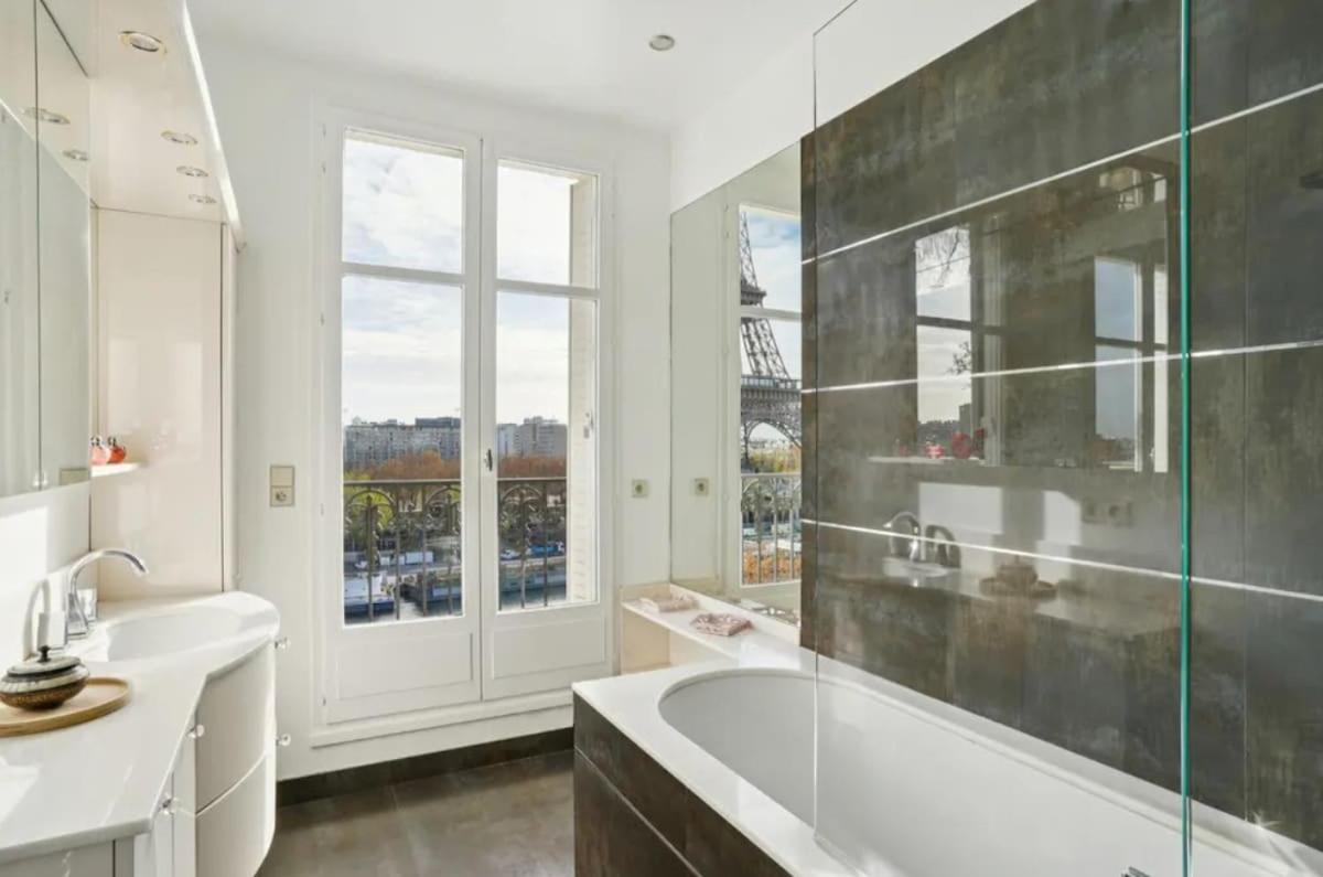 View on Eiffel Tower Seine and Main Monuments - 3