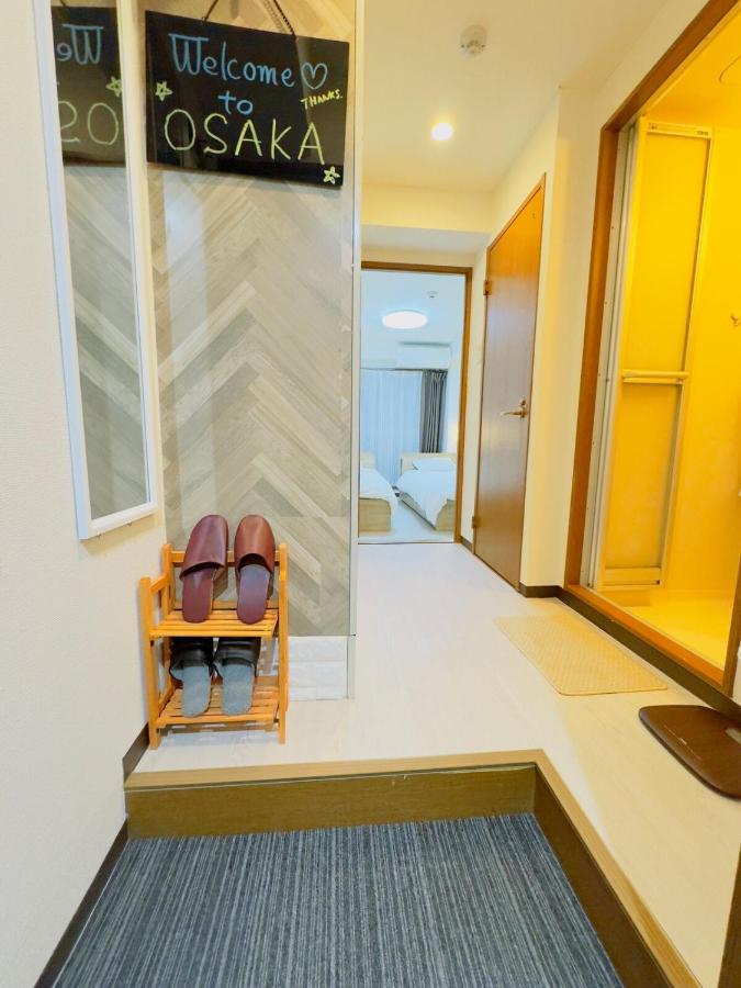 302 Dotonbori River5 min walk to Dotonbori Kuromon Market Shinsaibashi, Namba business district washing machine on balcony 1F free dryer microwave - 5