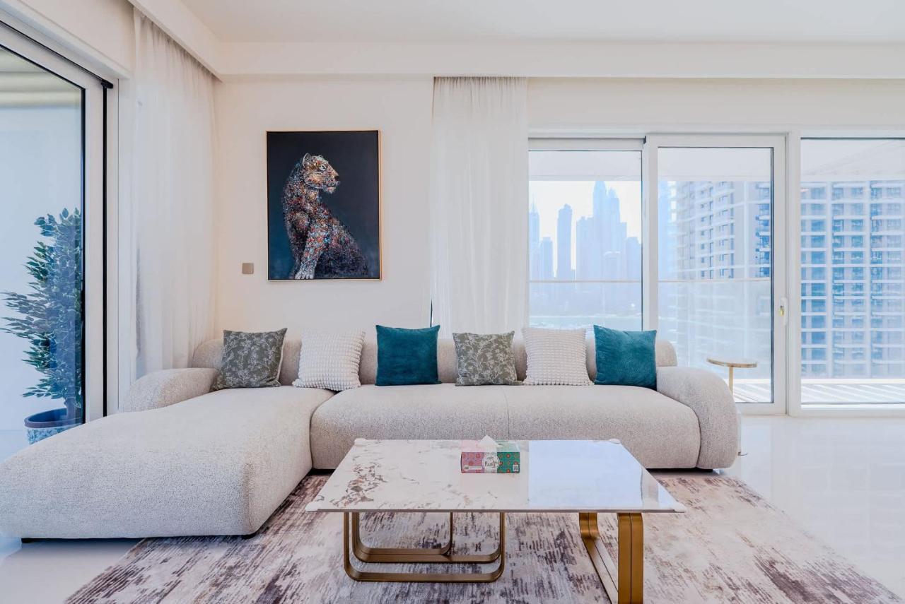 TRPS - Grand Bleu Tower 2, EMAAR Beachfront - Atlantis & Marina View, Private Beach, Furnished - 4