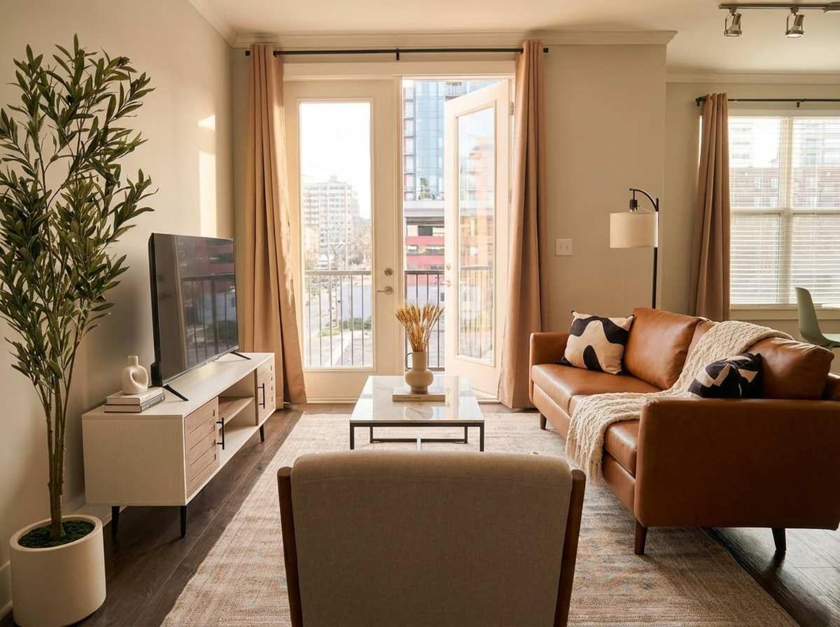 Boulevard Stays Midtown 1BR Pool Gym Parking 01