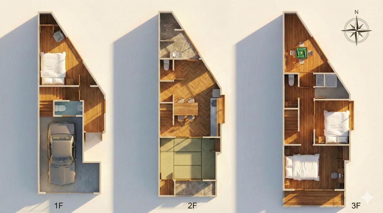 Funyado,Spacious 5BR Home,2 Bathrooms,3 Toilets,Private Garage,Direct KIX,Near USJ,Umeda & Foodie Hub - 3