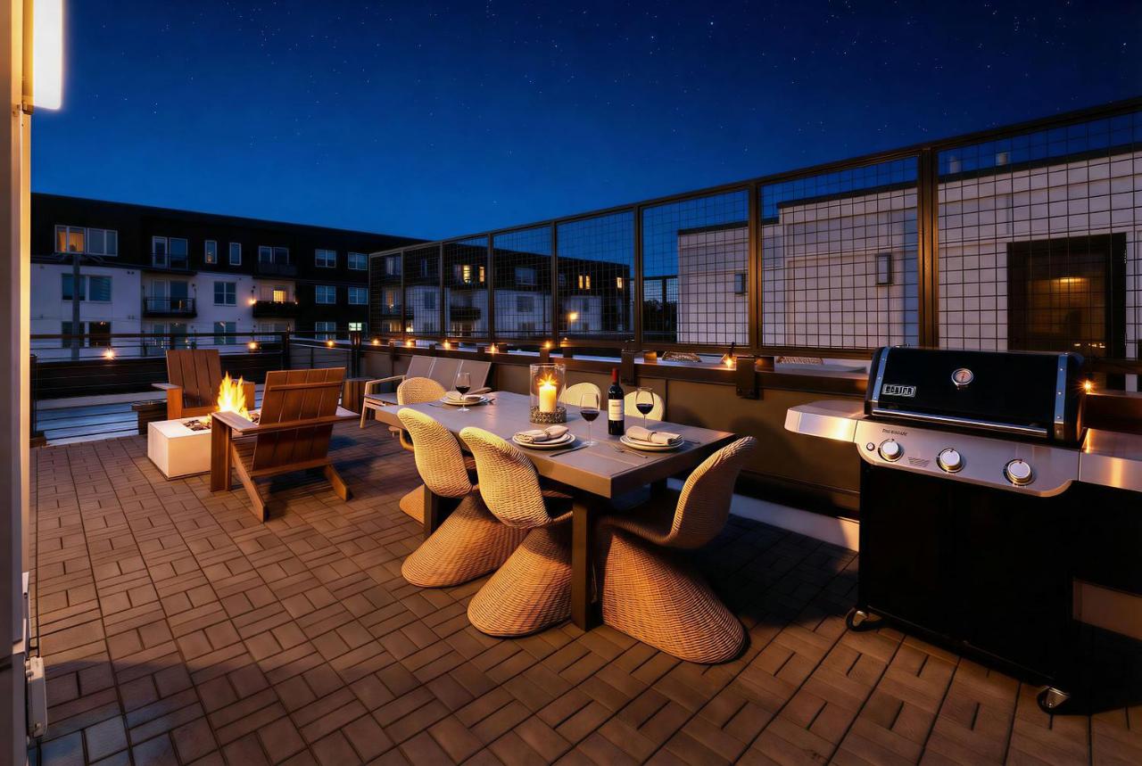 Rooftop Fire Pit & Skyline Views near Broadway - 5