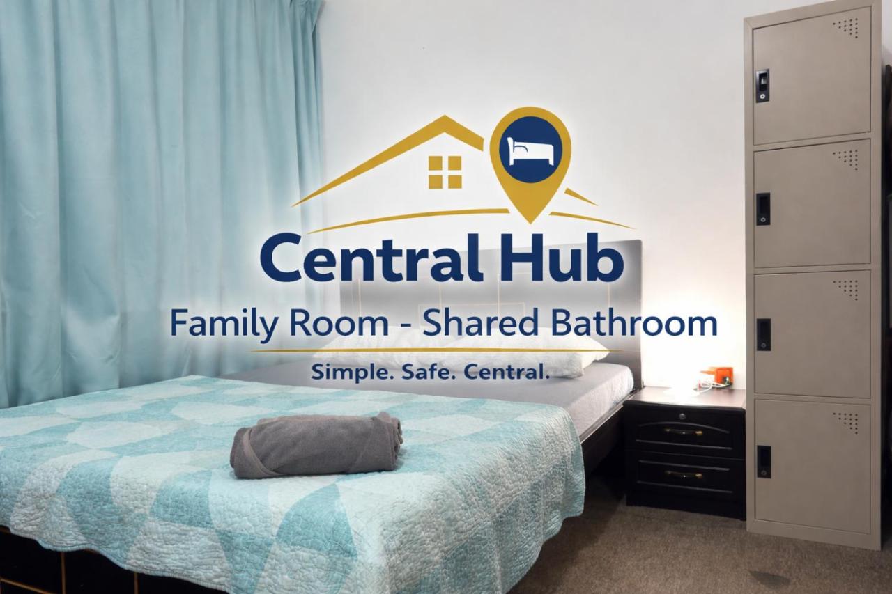 Central Hub Family Room - Shared Bathroom