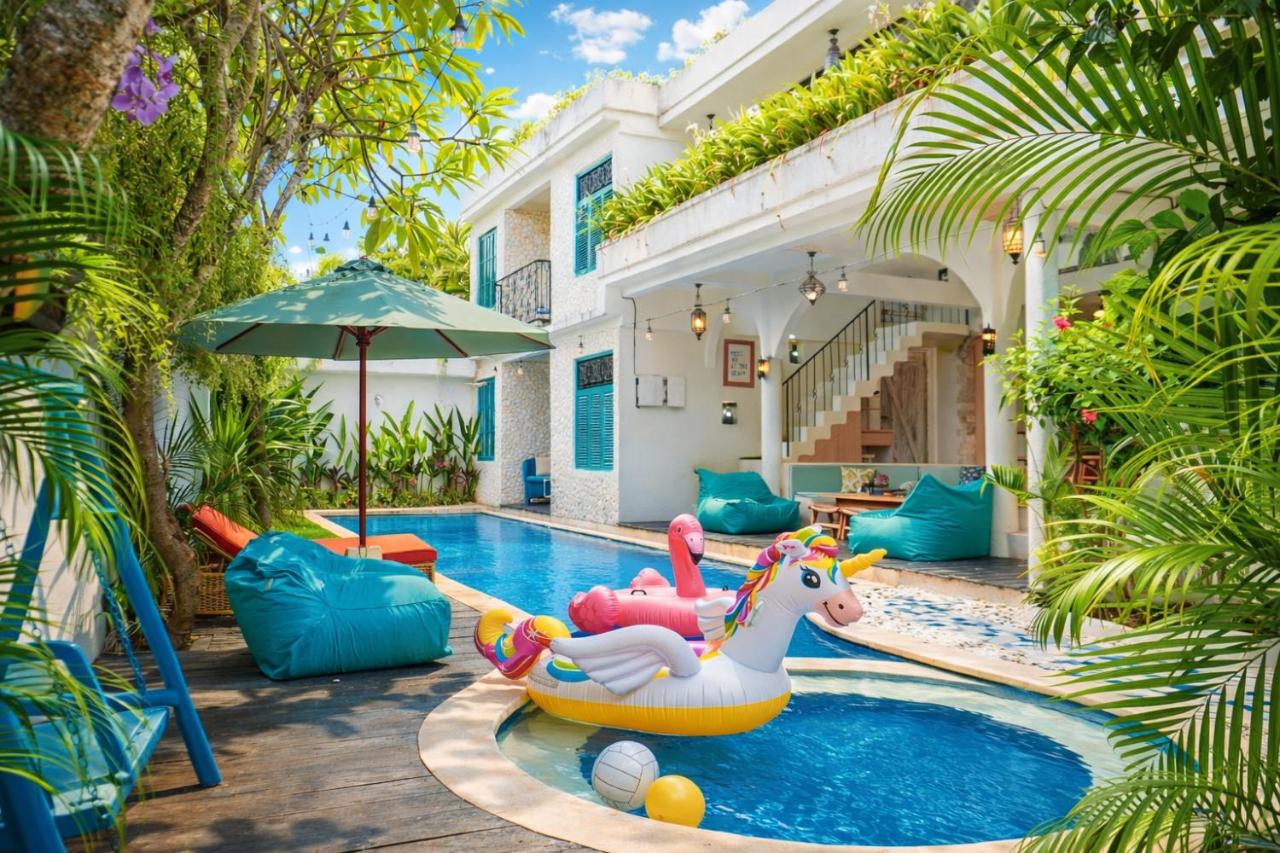 Villa Tyche Luxury 4BR Pool Villa Walk to Double Six Beach & Eat Street