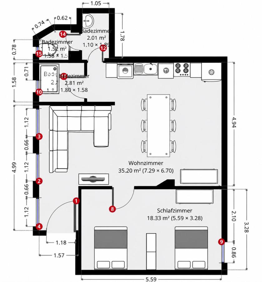 traumhaftes zentrales Apartment zum Entspannen