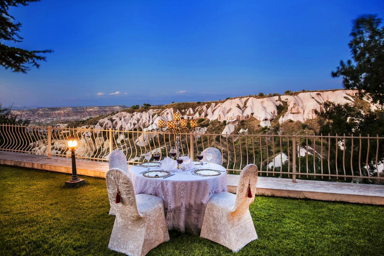 Terraço do hotel na Capadócia