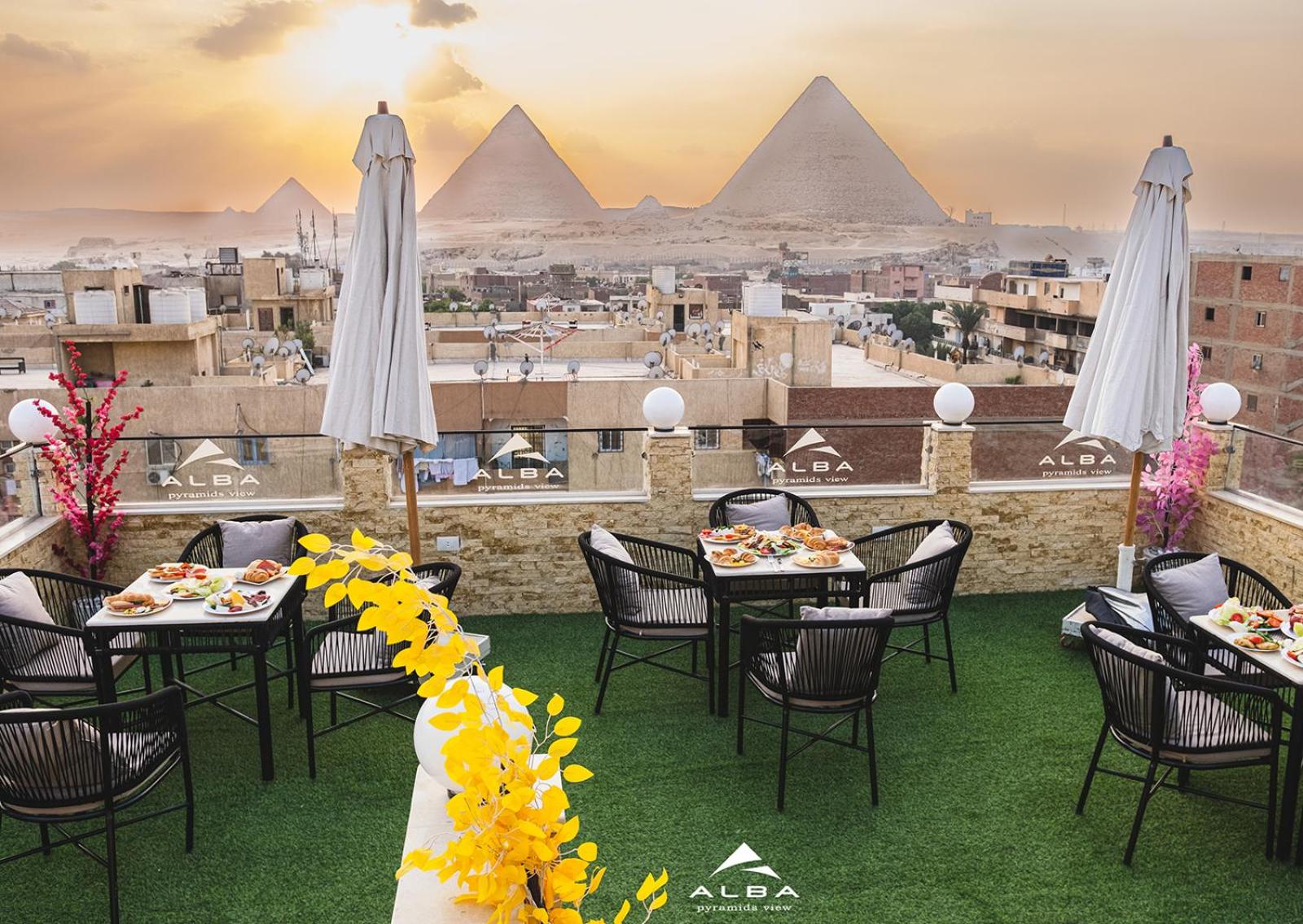 Alba pyramids view