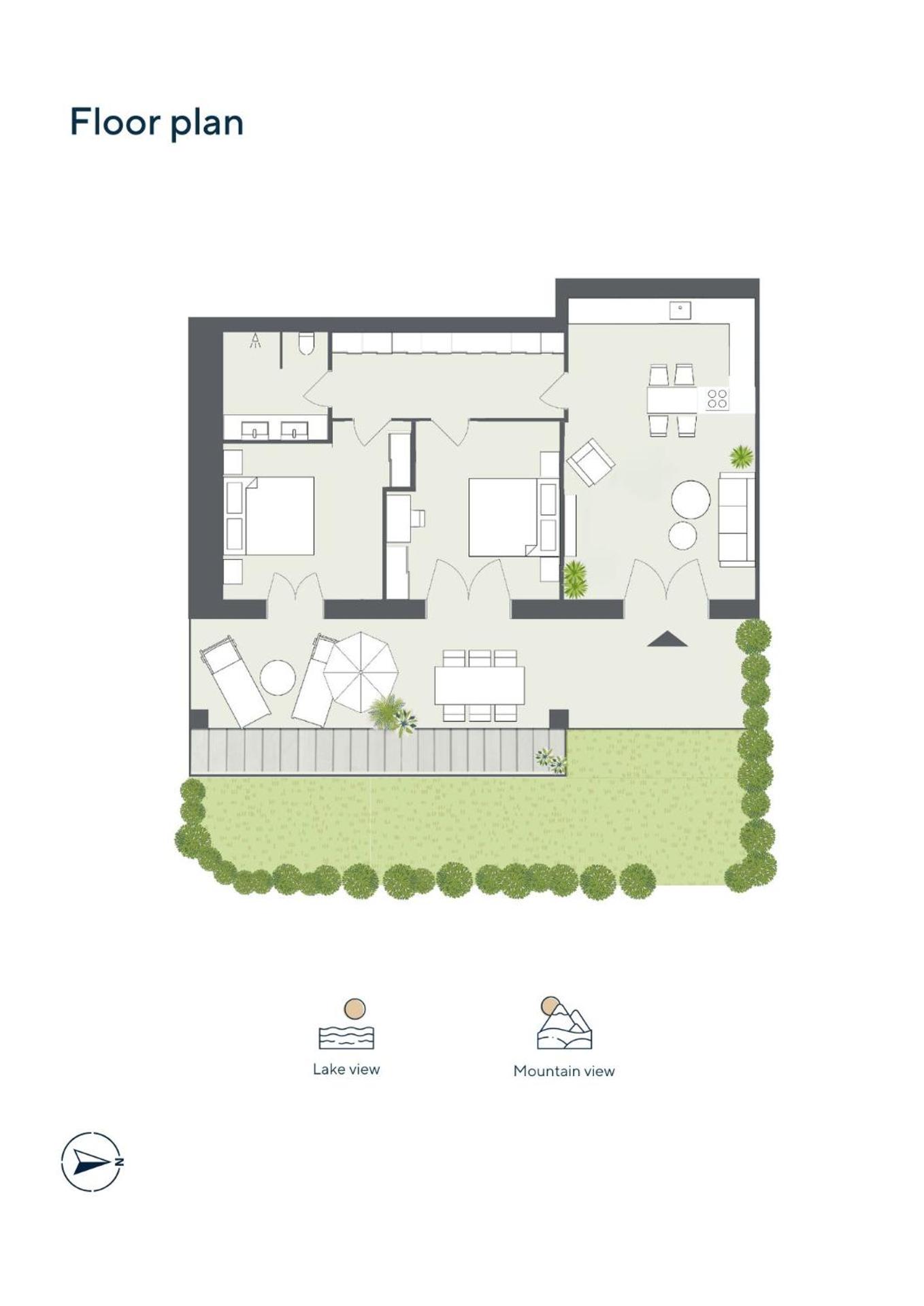 Exclusive Garden Apartment with Lake View & Pool - Photo 9