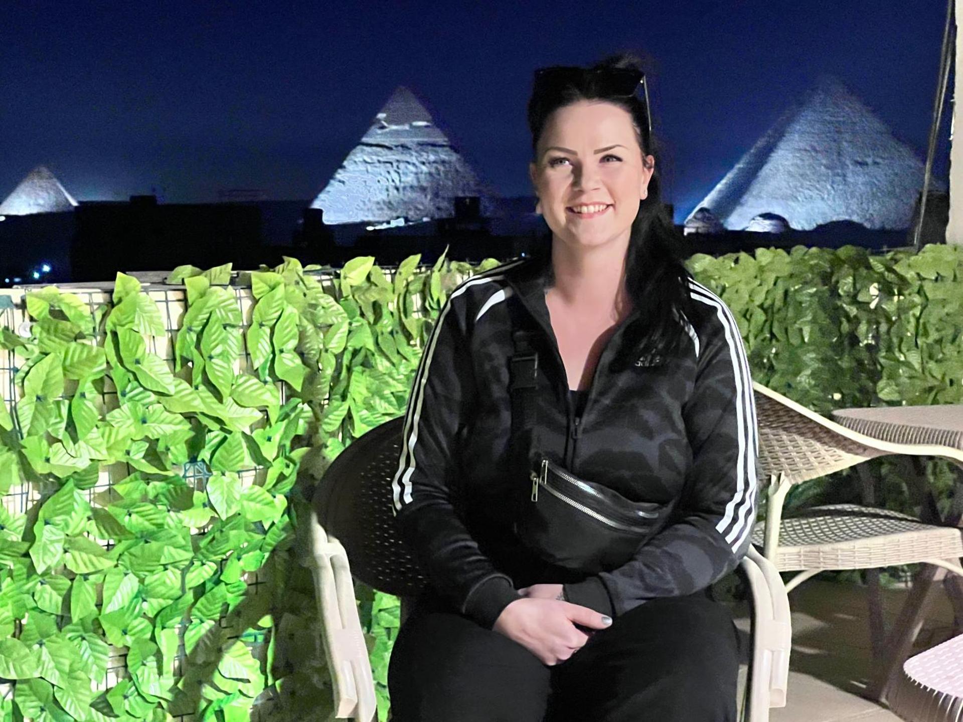 Rose pyramids view