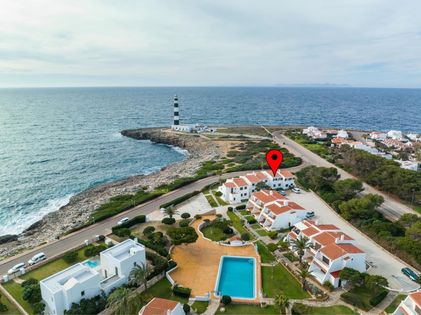 Vista Faro-Apartamento con balcón que mira al mar 8