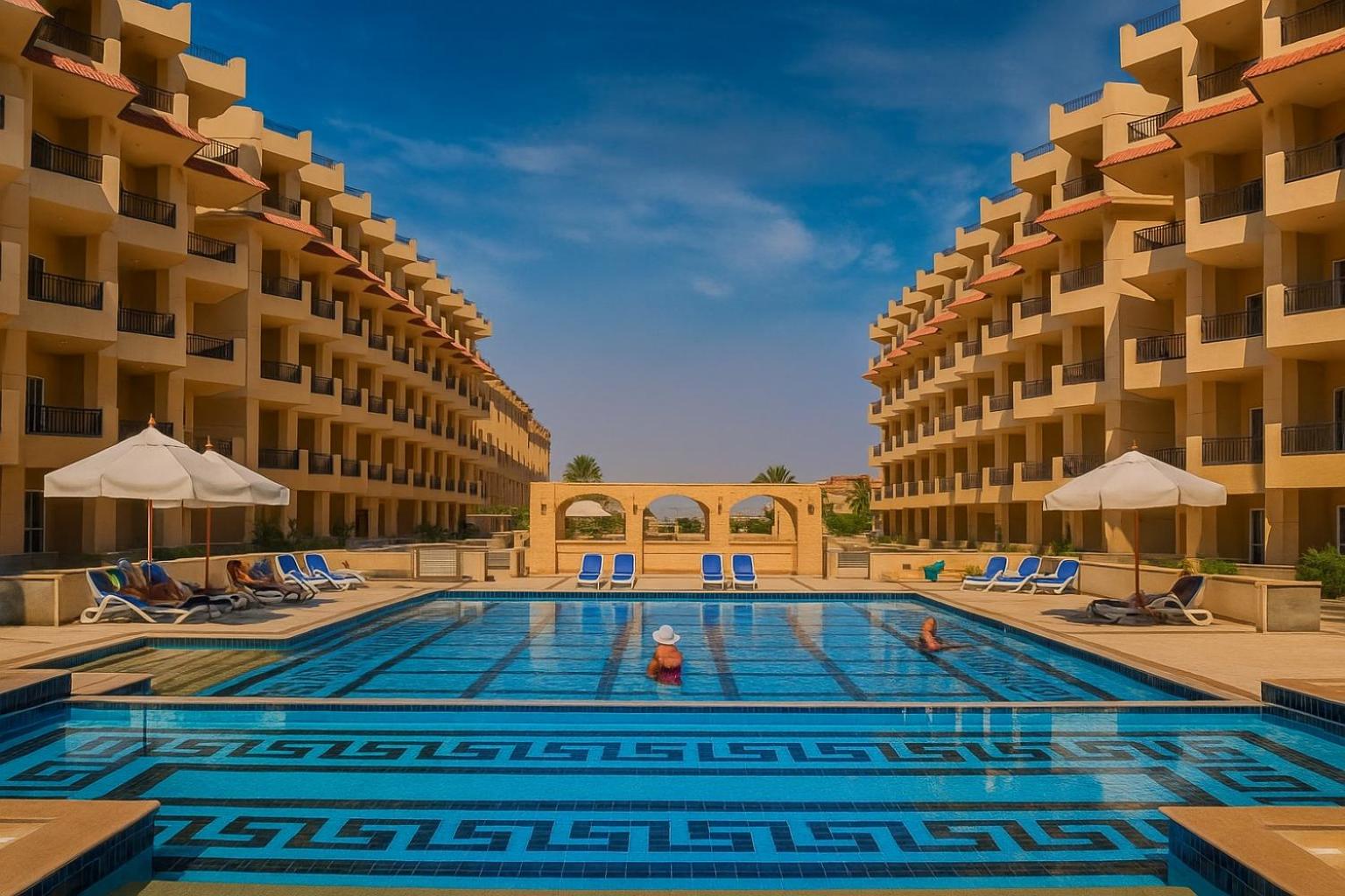 Selena Bay Luxury Sea View 1BR Apartment, Private Beach and Pool 5