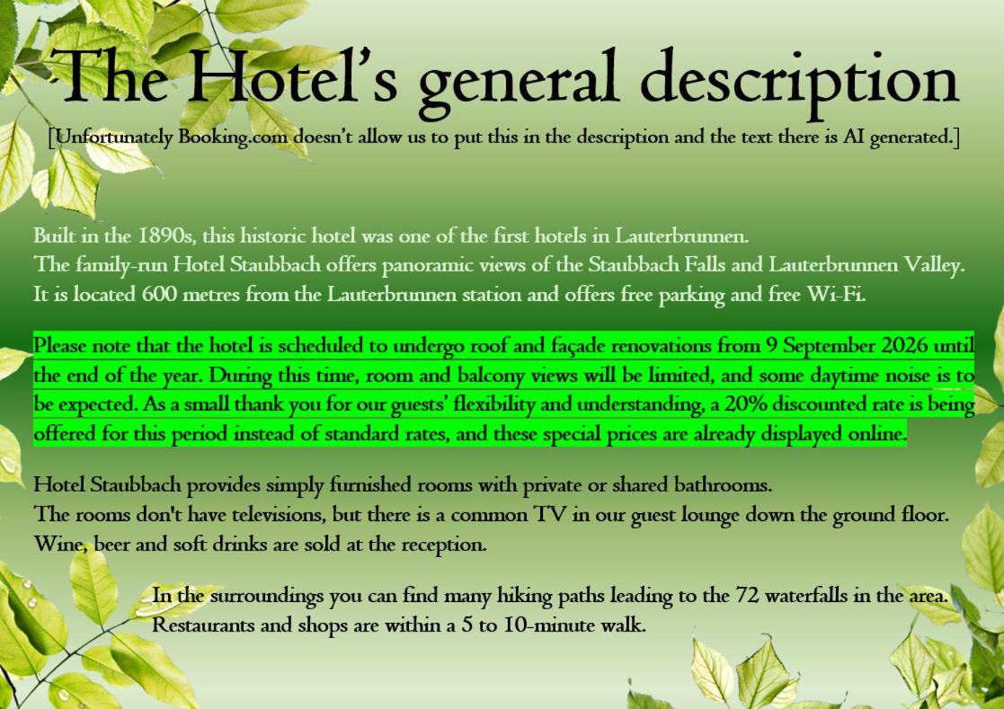 Hotel Staubbach 5