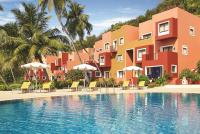 a view of a resort with a swimming pool at Taj Cidade de Goa Heritage, Goa in Panaji