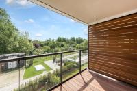 Balkon lub taras w obiekcie Gdansk Comfort Apartments Bursztynowa