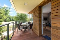 Balkon lub taras w obiekcie Gdansk Comfort Apartments Bursztynowa