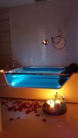 Půdorys ubytování Studio-Apartment VAL - Luxury massage chair - Private SPA- Hot Tub, Infrared Sauna, , Parking with video surveillance, Entry with PIN 0 - 24h, FREE CANCELLATION 24 hours before Check In