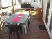 Balkon lub taras w obiekcie Mobil Home Valras Plage
