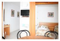 Televízia a/alebo spoločenská miestnosť v ubytovaní Apartamentos del Rey