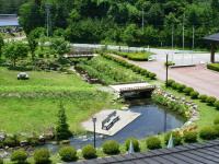 木曽文化公園 宿泊施設 駒王にある庭