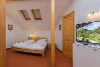 Łóżko lub łóżka w pokoju w obiekcie Haus Elisengrund am Geigenbuehel - chalet privé