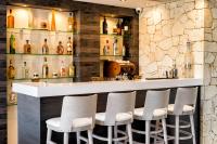 The lounge or bar area at Lagaria Hotel