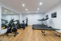 Posilňovňa alebo fitness centrum v ubytovaní Spiros