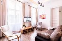 Televízia a/alebo spoločenská miestnosť v ubytovaní BpR D8 Premier Apartment