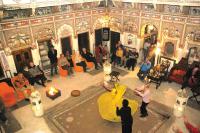 De plattegrond van Hotel Mandawa Haveli