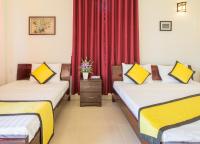Quynh Chau Homestay Hội Anにあるベッド