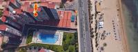 Pohľad z vtáčej perspektívy na ubytovanie Apartamento en 1ª línea con piscina