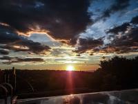 The sunrise or sunset as seen from A villát or nearby