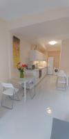 Kuchyň nebo kuchyňský kout v ubytování Galatex Beach Apartment
