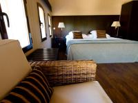 Postel nebo postele na pokoji v ubytování Molí Blanc Hotel