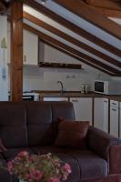 A kitchen or kitchenette at Kamares House Apartments & Studios