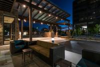 a patio with a couch and chairs in a building at Hyatt Place Boise/Downtown in Boise