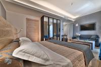 Łóżko lub łóżka w pokoju w obiekcie Hotel Petrarca Terme