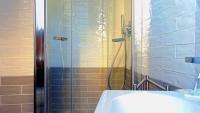 A bathroom at EMI's Guest House